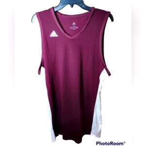 Adidas NXT Basketball Jersey XL Maroon and white prime green recyclematerial NWT